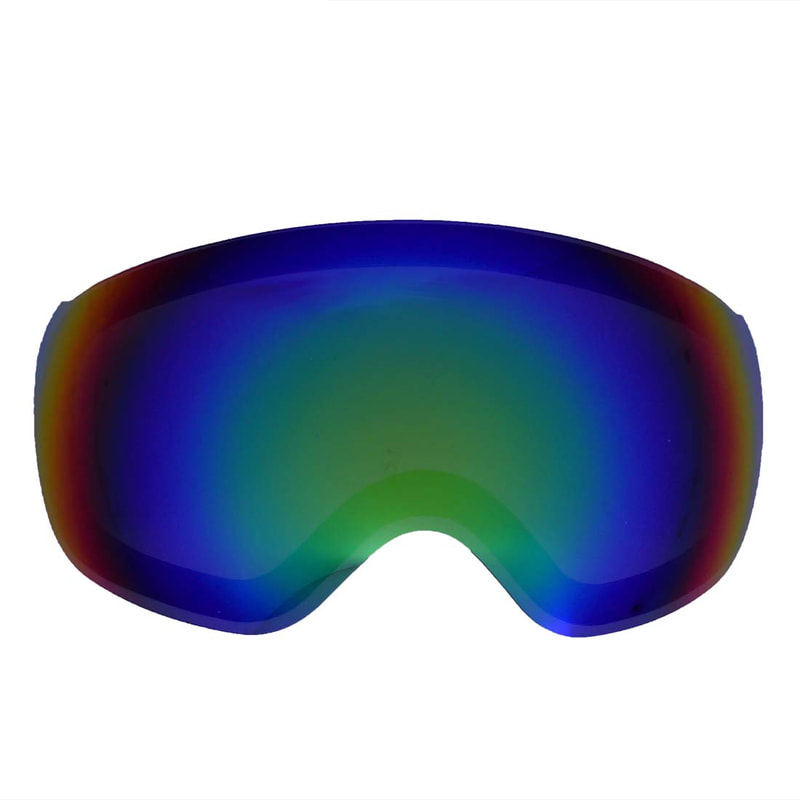 Sol Alpine replacement lens for Alpinist ski and snowboard goggles (Size: Adult small)  - Revo Green universal lens for  bright and cloudy light conditions (vlt 40%)