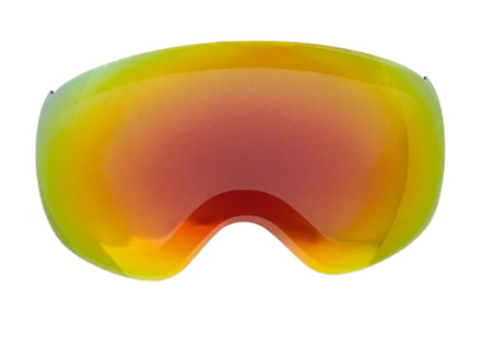 Sol Alpine replacement lens for Alpinist ski and snowboard goggles (small/medium fit)  - Blaze Revo Red lens for  bright light conditions (vlt 17%)
